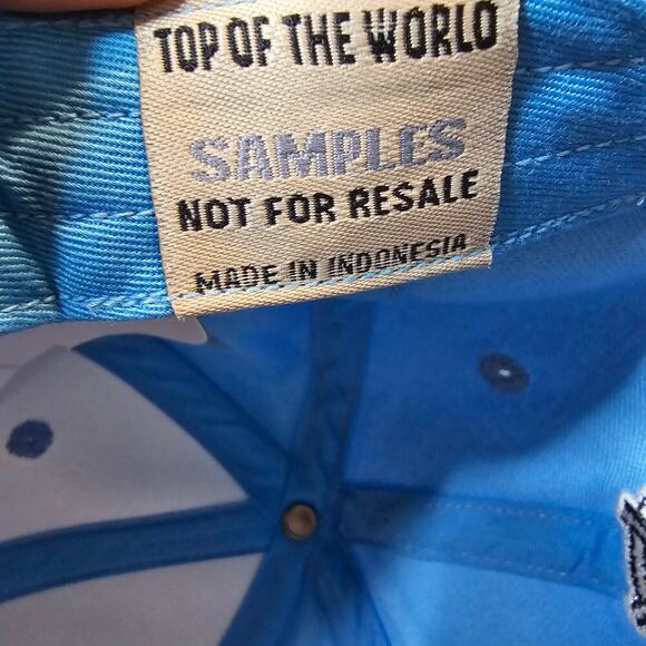 Vtg North Carolina Tar Heels Strapback Hat Cap Blue UNC Embroidered NCAA Retro - Picture 10 of 10